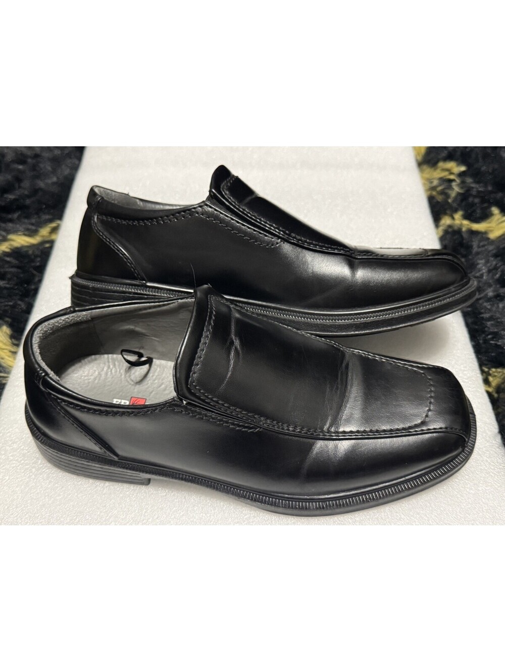 Deer Stags Boys Slip On Youth Dress Shoes Loafers for Church, Formal Black 4.5 M